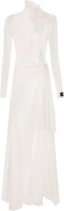 Dolce & Gabbana Doorzichtige maxi-jurk Wit