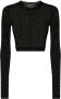 Dolce & Gabbana KIM DOLCE&GABBANA tulen cropped top Zwart - Thumbnail 1