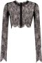 Dolce & Gabbana Doorzichtige top Zwart - Thumbnail 1