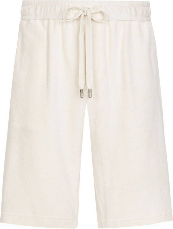 Dolce & Gabbana Bermuda shorts met trekkoordtaille Beige