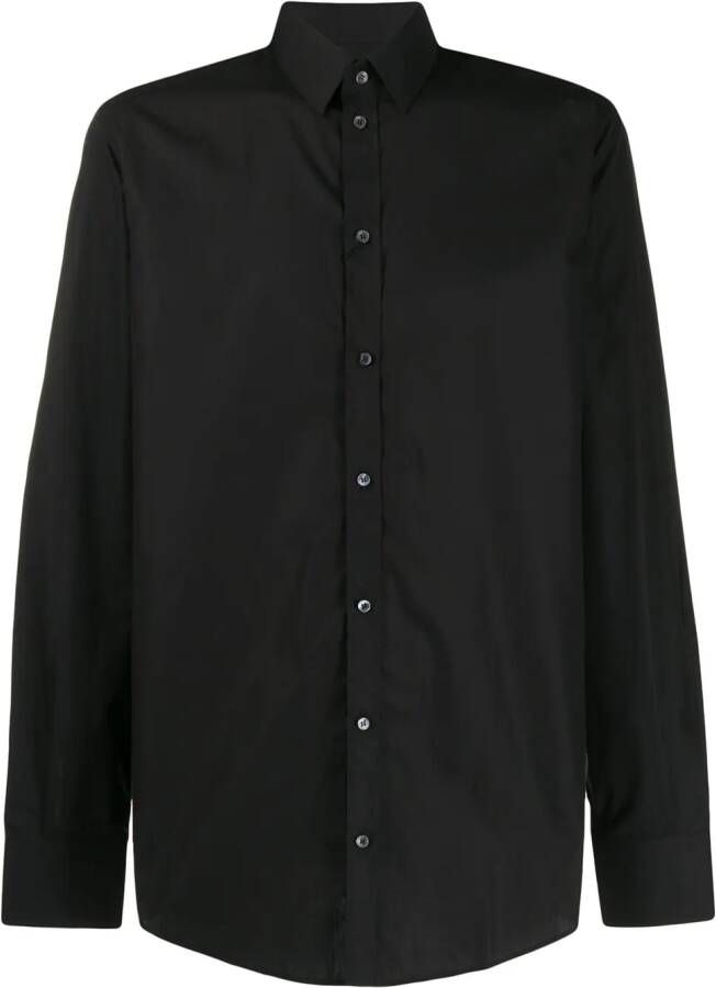 Dolce & Gabbana Effen overhemd Zwart