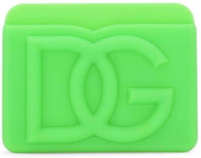 Dolce & Gabbana Pasjeshouder met DG-logo-reliëf Groen