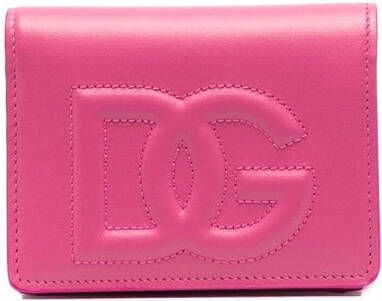 Dolce & Gabbana Portemonnee met logo-reliëf Roze