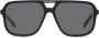 Dolce & Gabbana Eyewear Angel zonnebril met navigator montuur Zwart - Thumbnail 1
