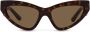 Dolce & Gabbana Eyewear DG Crossed zonnebril met cat-eye montuur Bruin - Thumbnail 1