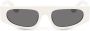 Dolce & Gabbana Eyewear Cross zonnebril met rechthoekig montuur Wit - Thumbnail 1