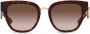 Dolce & Gabbana Eyewear Zonnebril met gekruist montuur Bruin - Thumbnail 1