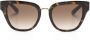 Dolce & Gabbana Eyewear DG Crossed zonnebril met logo Bruin - Thumbnail 1