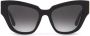 Dolce & Gabbana Eyewear DG Crossed zonnebril met logo Grijs - Thumbnail 1