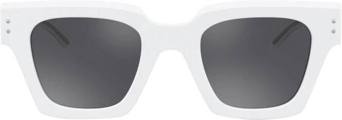 Dolce & Gabbana Eyewear DG Icon zonnebril met D-montuur Wit