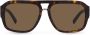 Dolce & Gabbana Eyewear DG zonnebril met gekruiste montuur Bruin - Thumbnail 1