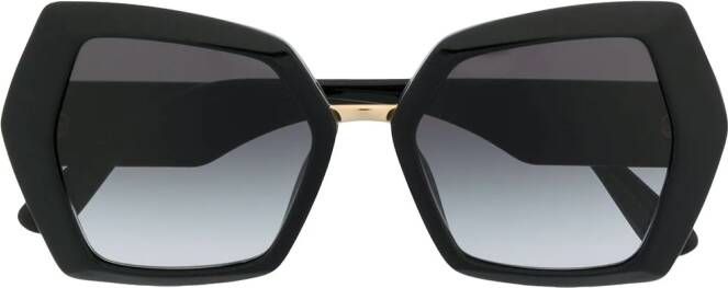 Dolce & Gabbana Eyewear DG zonnebril met monogram Zwart