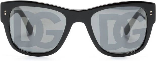 Dolce & Gabbana Eyewear Domenico zonnebril met logoprint Zwart