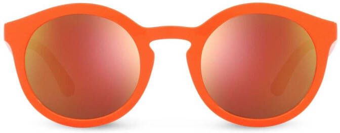 Dolce & Gabbana Eyewear Gamers zonnebril met rond montuur Oranje