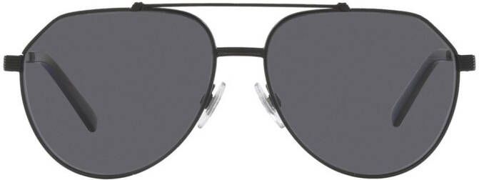Dolce & Gabbana Eyewear Gros zonnebril met piloten montuur Zwart