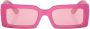 Dolce & Gabbana Eyewear Zonnebril met rechthoekig montuur Roze - Thumbnail 1