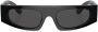 Dolce & Gabbana Eyewear Zonnebril met rechthoekig montuur Zwart - Thumbnail 1