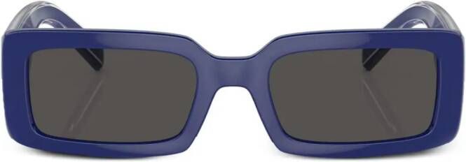 Dolce & Gabbana Eyewear Zonnebril met rechthoekig montuur Blauw