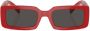 Dolce & Gabbana Eyewear Zonnebril met rechthoekig montuur Rood - Thumbnail 1