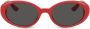 Dolce & Gabbana Eyewear Re-Edition DNA zonnebril met ovaal montuur Rood - Thumbnail 1