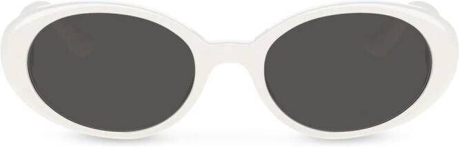 Dolce & Gabbana Eyewear Re-Edition DNA zonnebril met ovaal montuur Wit