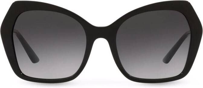Dolce & Gabbana Eyewear Sicilian zonnebril met smaakprint Zwart