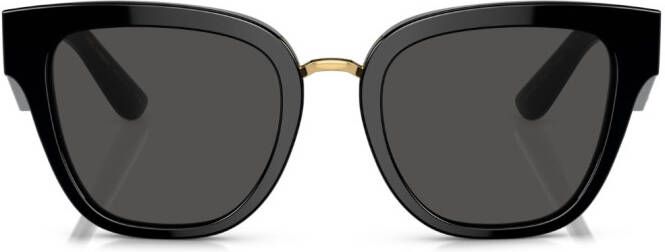 Dolce & Gabbana Eyewear Zonnebril met vierkant montuur Zwart