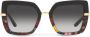 Dolce & Gabbana Eyewear Zonnebril met schildpadschild design Zwart - Thumbnail 1