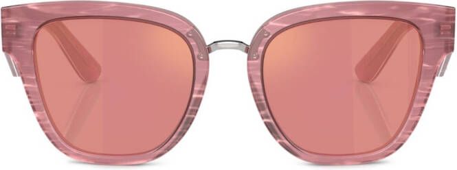 Dolce & Gabbana Eyewear Zonnebril met cat-eye montuur Roze