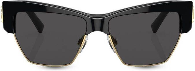 Dolce & Gabbana Eyewear Zonnebril met cat-eye montuur Zwart