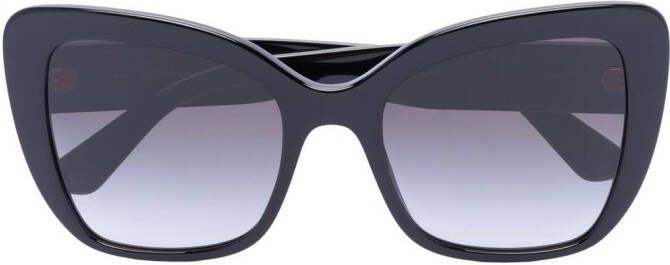 Dolce & Gabbana Eyewear Zonnebril met cat-eye montuur Zwart