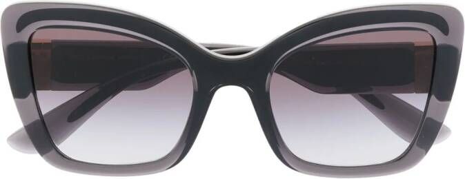 Dolce & Gabbana Eyewear Zonnebril met cat-eye montuur Zwart