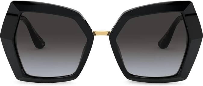 Dolce & Gabbana Eyewear Zonnebril met DG monogram Zwart
