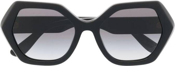 Dolce & Gabbana Eyewear Zonnebril met geometrisch montuur Zwart