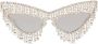Dolce & Gabbana Eyewear Zonnebril met kattenoog montuur Zilver - Thumbnail 1