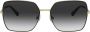 Dolce & Gabbana Eyewear Zonnebril met logo montuur Zwart - Thumbnail 1
