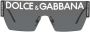 Dolce & Gabbana Eyewear Zonnebril met logo Zwart - Thumbnail 1