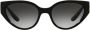 Dolce & Gabbana Eyewear Zonnebril met ovaal montuur Zwart - Thumbnail 1
