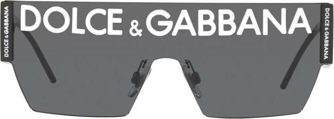 Dolce & Gabbana Eyewear Zonnebril met oversized montuur Zwart