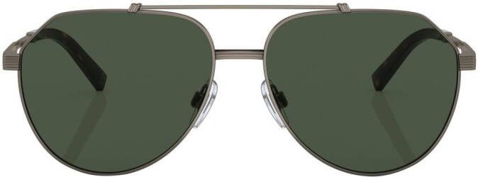 Dolce & Gabbana Eyewear Zonnebril met piloten montuur Metallic