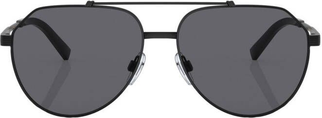 Dolce & Gabbana Eyewear Zonnebril met piloten montuur Zwart