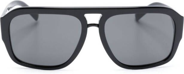 Dolce & Gabbana Eyewear Zonnebril met piloten montuur Zwart