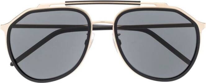 Dolce & Gabbana Eyewear Zonnebril met piloten montuur Zwart