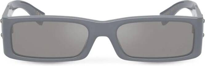 Dolce & Gabbana Eyewear Zonnebril met rechthoekig montuur Blauw