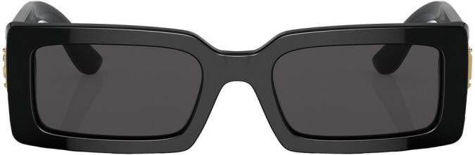 Dolce & Gabbana Eyewear Zonnebril met rechthoekig montuur Zwart
