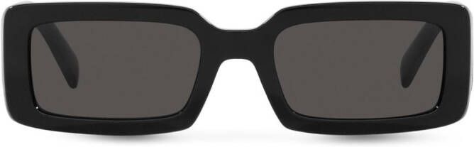 Dolce & Gabbana Eyewear Zonnebril met rechthoekig montuur Zwart