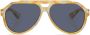Dolce & Gabbana Eyewear Zonnebril met rond montuur Geel - Thumbnail 1