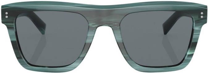 Dolce & Gabbana Eyewear Zonnebril met vierkant montuur Blauw