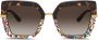 Dolce & Gabbana Eyewear Zonnebril met vierkant montuur Bruin - Thumbnail 1