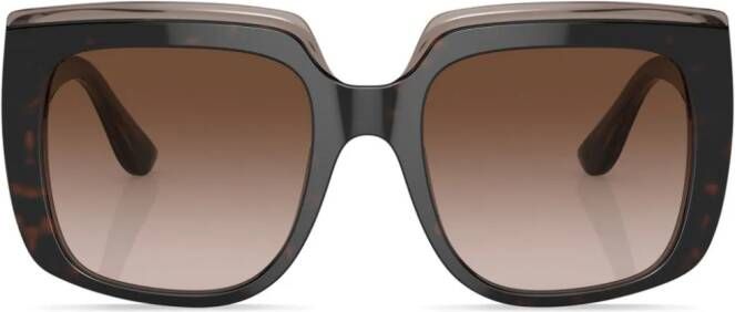 Dolce & Gabbana Eyewear Zonnebril met vierkant montuur Groen